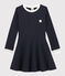 Robe manches longues enfant fille bleu