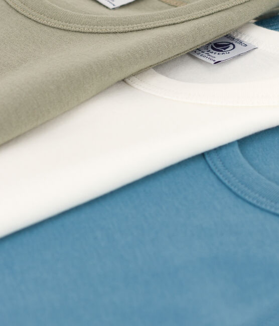 Lot de 3 débardeurs unis en coton petit garçon variante 1