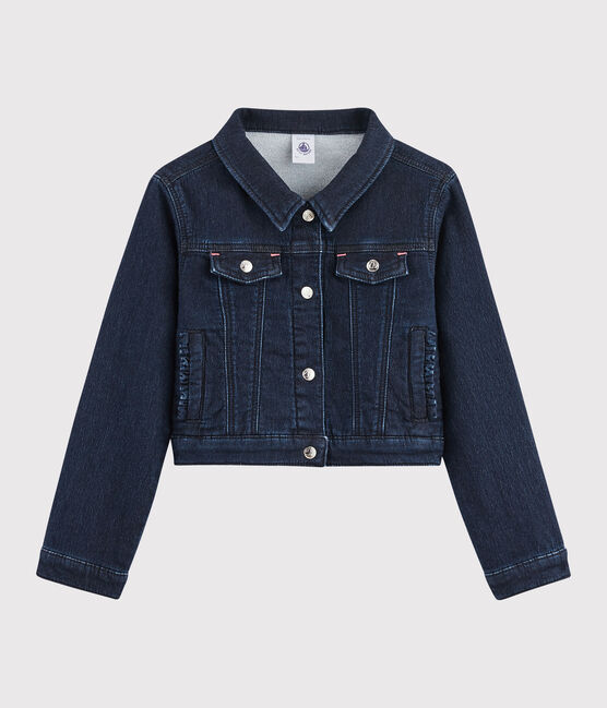 Denim jasje meisjes kinderen blauw DENIM BLEU FONCE