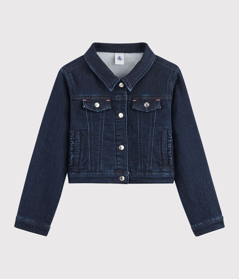 Veste en denim enfant fille bleu
