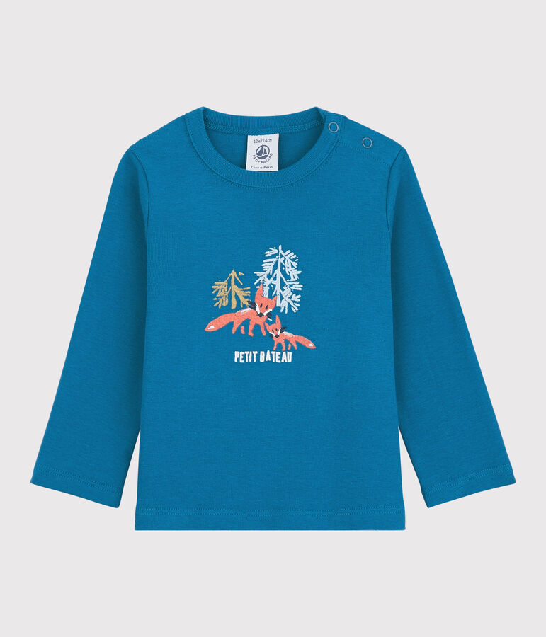 Katoenen T-shirt baby. blauw