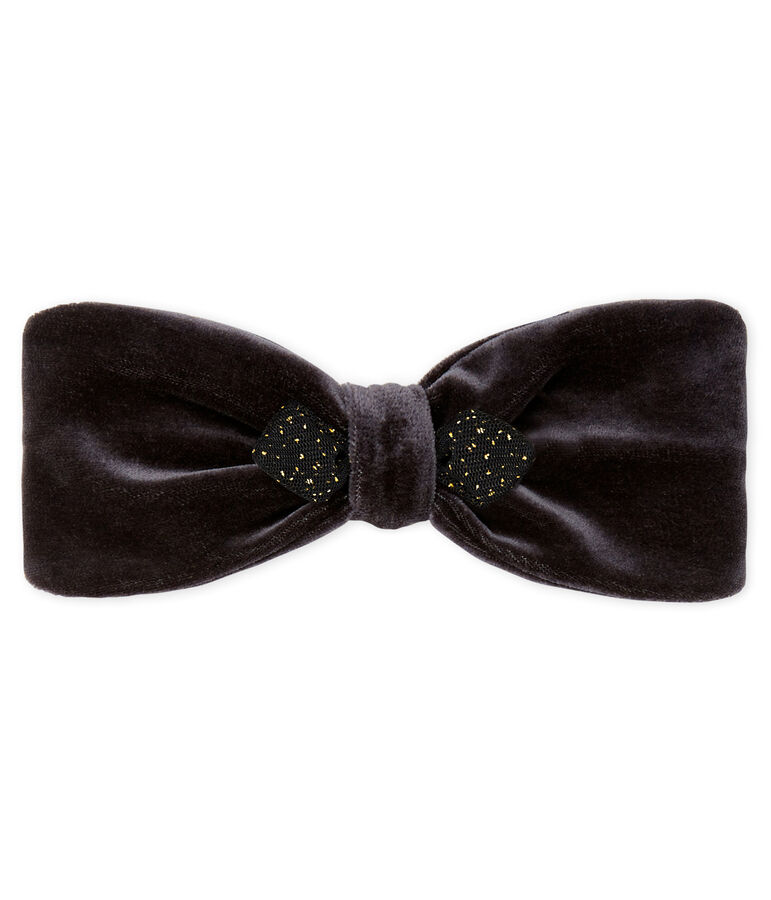 Bandeau b&eacute;b&eacute; fille gris/jaune