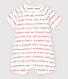 Combicourt Petit Bateau Je t'aime en jacquard en coton biologique