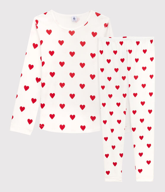 Petit Bateau Pyjama - marshmallow/terkuit/blanc 