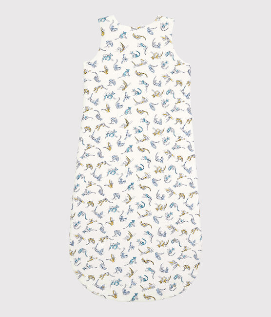 Gigoteuse bébé imprimé panthères en coton biologique blanc MARSHMALLOW/blanc MULTICO