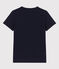 Tee-shirt LE DROIT col V en coton Femme bleu SMOKING
