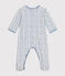 Pyjama en velours imprimé fusées bébé blanc MARSHMALLOW/blanc MULTICO