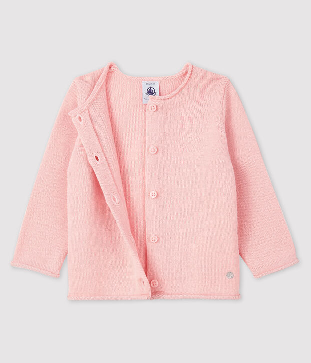 Cardigan met lange mouwen voor baby meisje roze
