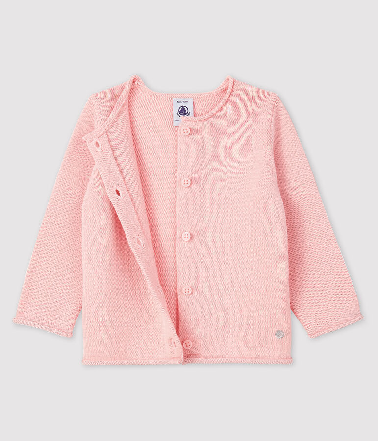 Cardigan met lange mouwen voor baby meisje roze MINOIS