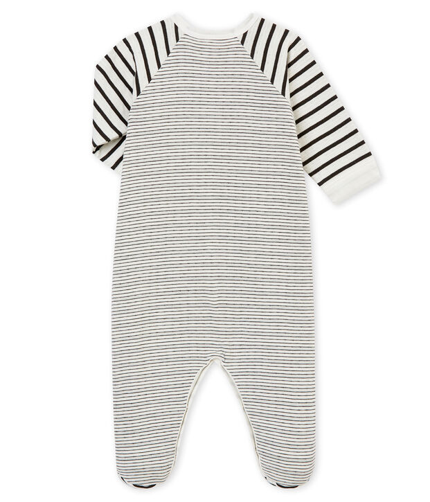 Pyjama voor babyjongens wit/grijs
