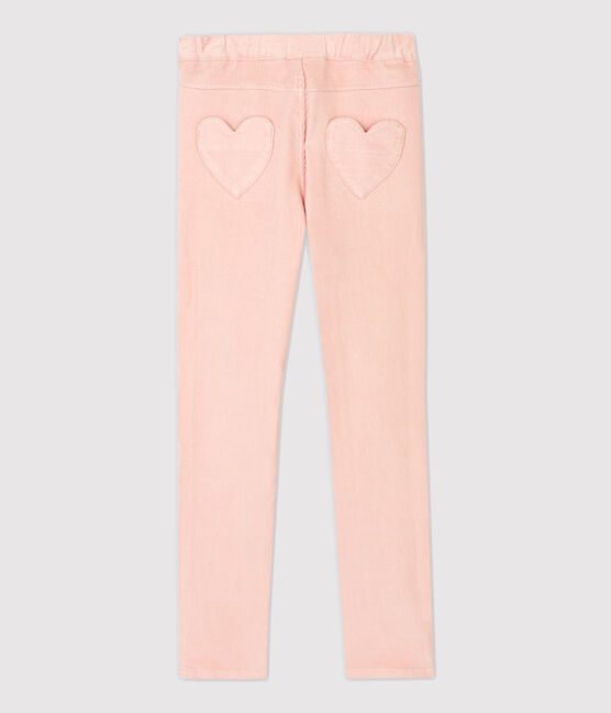 Skinny meisjesbroek van fluweel roze MINOIS