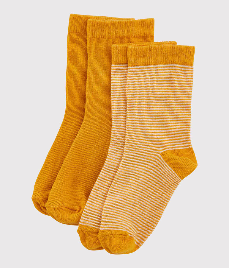 Lot de 2 de paires de chaussettes gar&ccedil;on-fille multicouleur