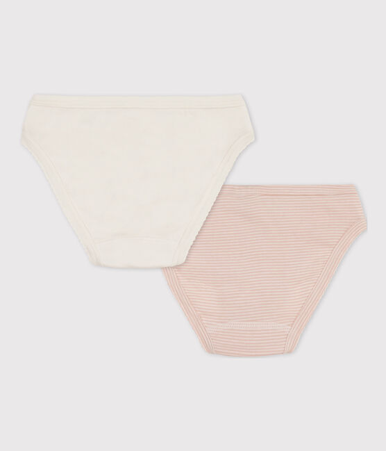 Lot de 2 culottes milleraies petite fille en coton variante 1
