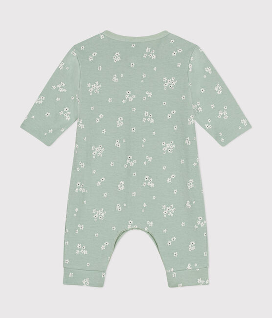 Lang babypakje van tubic groen HERBIER/wit MULTICO