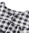 Cardigan bébé fille à carreaux vichy bleu SMOKING/beige COQUILLE