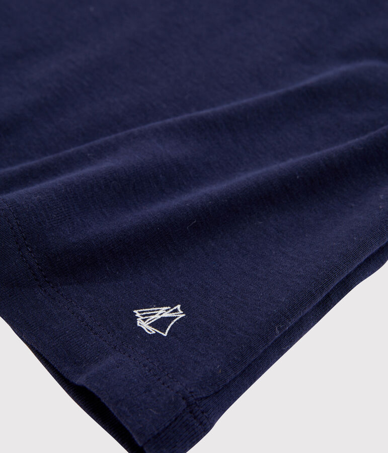 Katoenen meisjes t-shirt met korte mouwen blauw