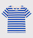 Katoenen kinder-T-shirt met korte mouw en streepjes