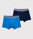 Set van 2 boxershorts voor jongens in katoen en elastaan