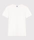 L'Iconique T-shirt met korte mouw en kartelrandje van effen ribstof voor dames