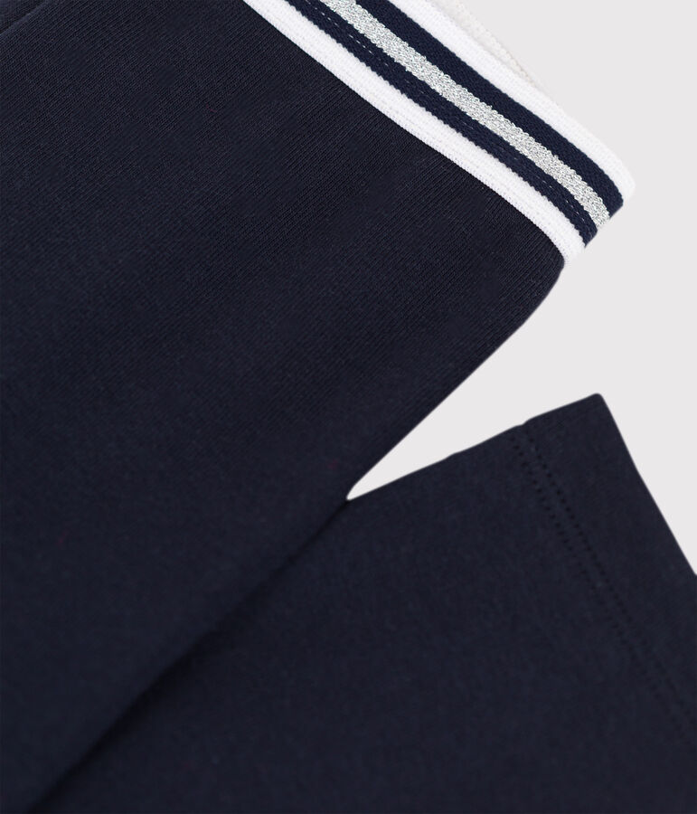 Jegging en coton &eacute;lasthanne enfant fille bleu