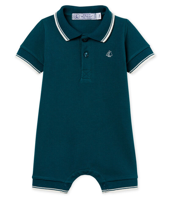 Combicourt polo bébé garçon vert PINEDE