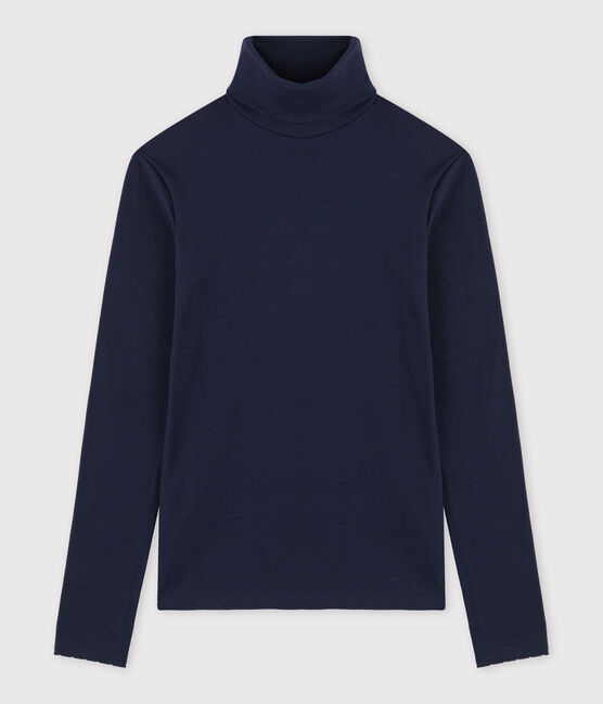 Sous-pull iconique cocotte en coton Femme bleu SMOKING