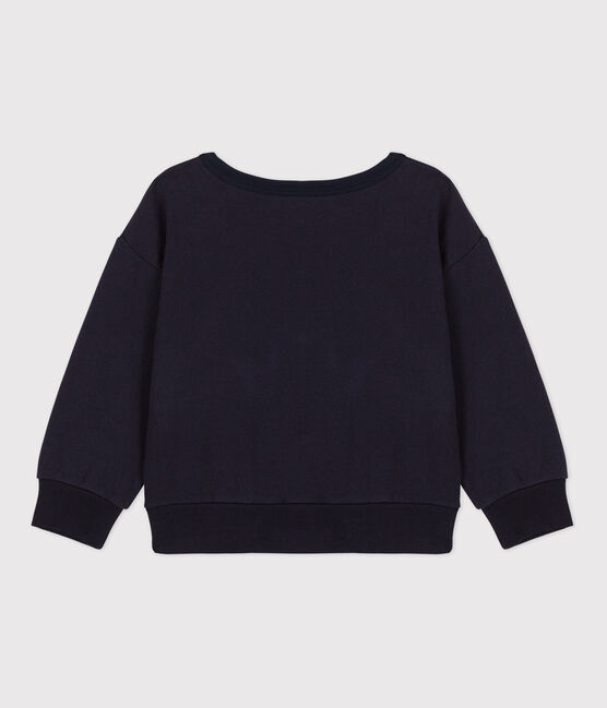 Sweatshirt imprimé en molleton enfant fille / garçon bleu SMOKING