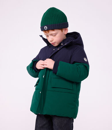 Doudoune enfant unie colorblock