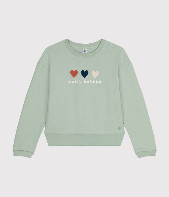 Sweatshirt van fleece voor dames groen HERBIER
