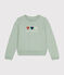 Sweatshirt van fleece voor dames groen HERBIER