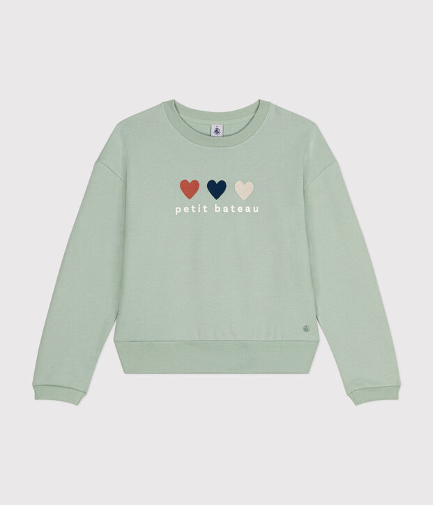 Sweatshirt van fleece voor dames groen