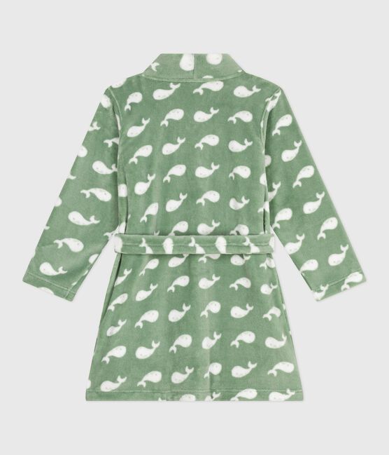 Robe de chambre enfant en polaire imprimé SAULE/ MARSHMALLOW