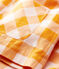 Flanellen jurk baby. geel BOUDOR/ MINOIS