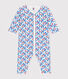 Katoenen babypyjama zonder voetjes met bloemenprint