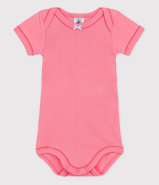 Babybody met korte mouwen roze GRETEL