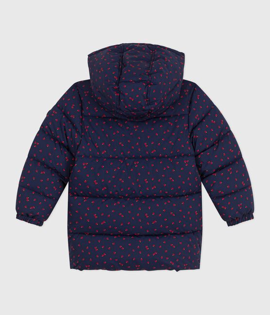 Lange donsjack met print voor kinderen blauw SOIR/ MULTICO