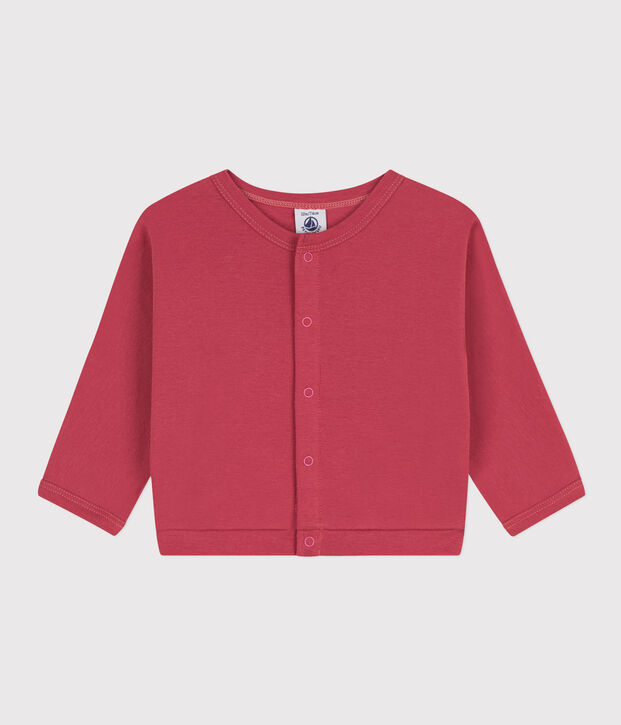 Katoenen babycardigan roze