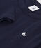 T-shirt met lange mouwen van ribstof voor jongens/meisjes blauw SMOKING