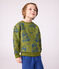 Sweatshirt enfant en coton imprimé bleu CEDAR/ OLYMPIC