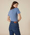L'Iconique, effen katoenen T-shirt voor dames blauw BEACH