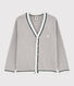 Katoenen jersey cardigan voor jongens