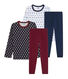 Duo de pyjamas petite fille en côte