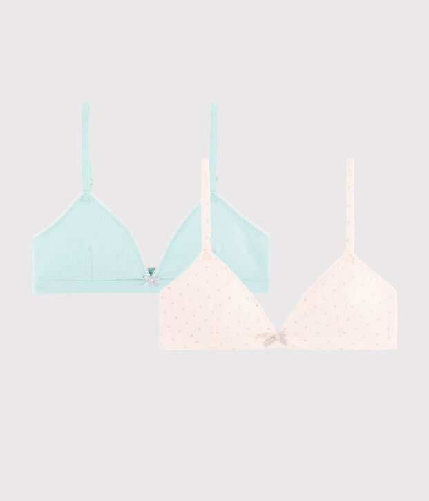 Set van 2 beha's met pailletten voor meisjes multicouleur