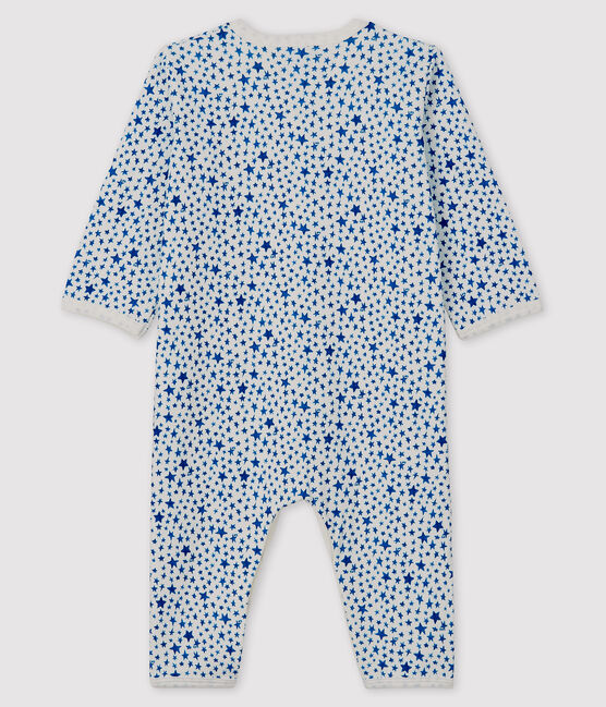 Tubic slaappakje met blauwe sterretjes voor baby wit MARSHMALLOW/blauw MAJOR