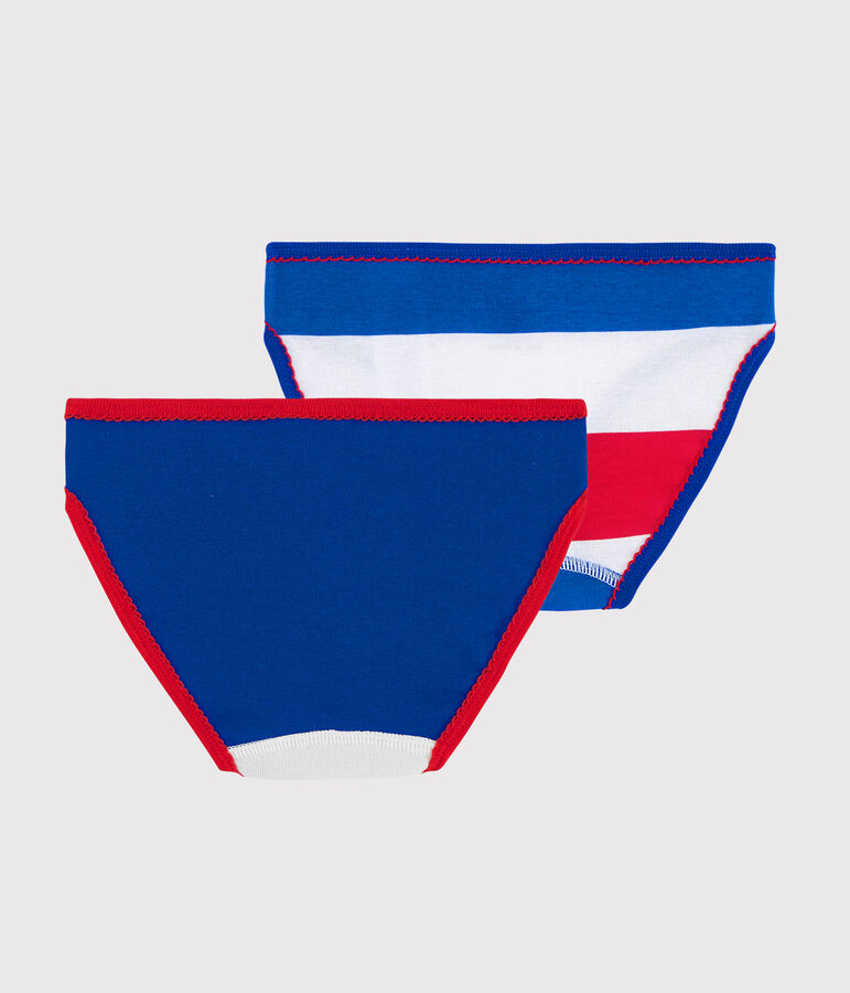 Lot de 2 culottes Made in France petite fille multicouleur