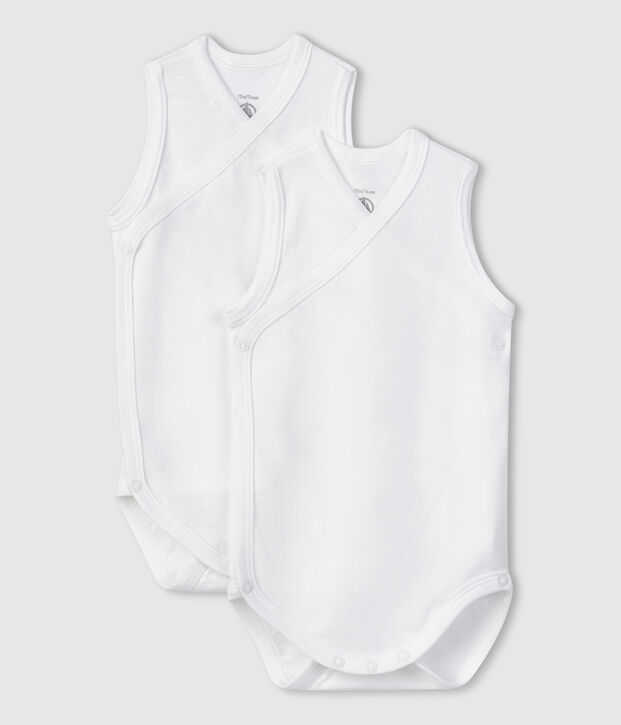Duo de bodies naissance sans manches b&eacute;b&eacute; multicouleur