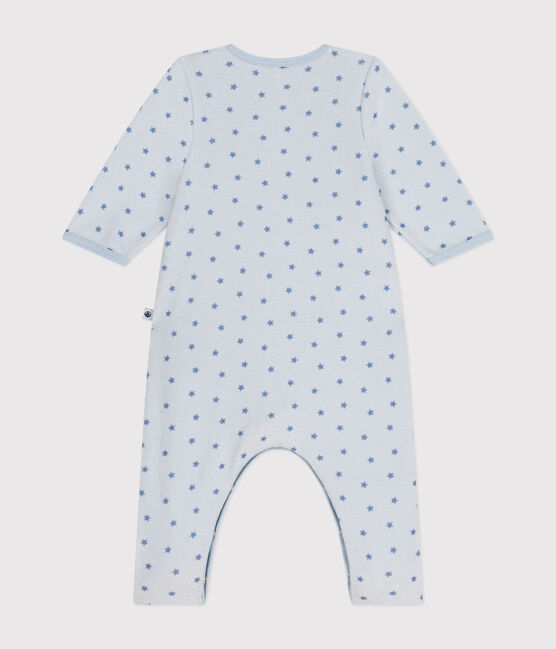 Fluwelen bodypyjama met sterretjes voor baby's blauw GOMME/ BEACH