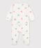 Pyjama b&eacute;b&eacute; en coton &eacute;ponge ouverture sans pression imprim&eacute; c&oelig;urs &eacute;cru/multicouleur