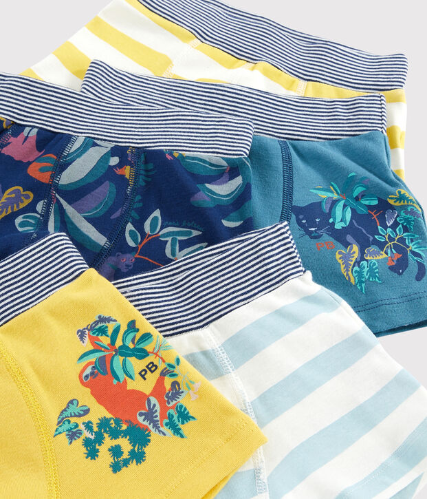 Lot de 5 boxers imprim&eacute; jungle petit gar&ccedil;on multicouleur