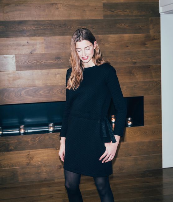 Robe femme noir NOIR/jaune DORE
